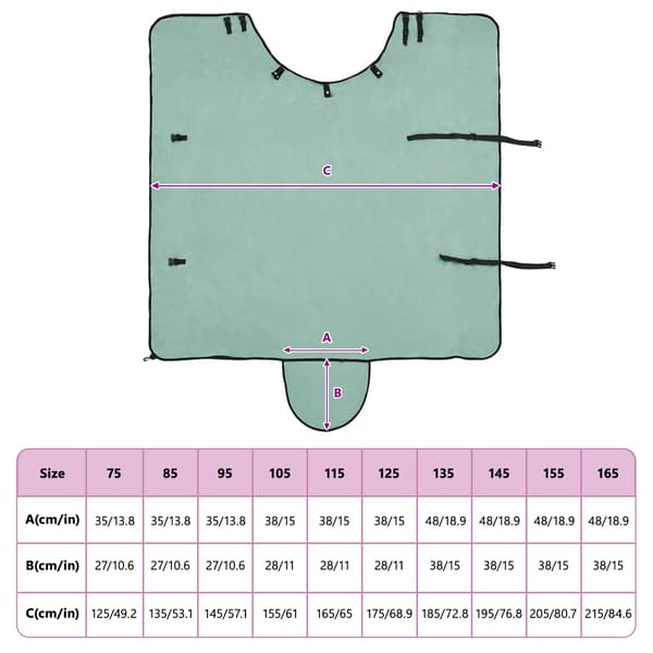 Hästdyna Speciell grön 85 cm Polyester Fleece