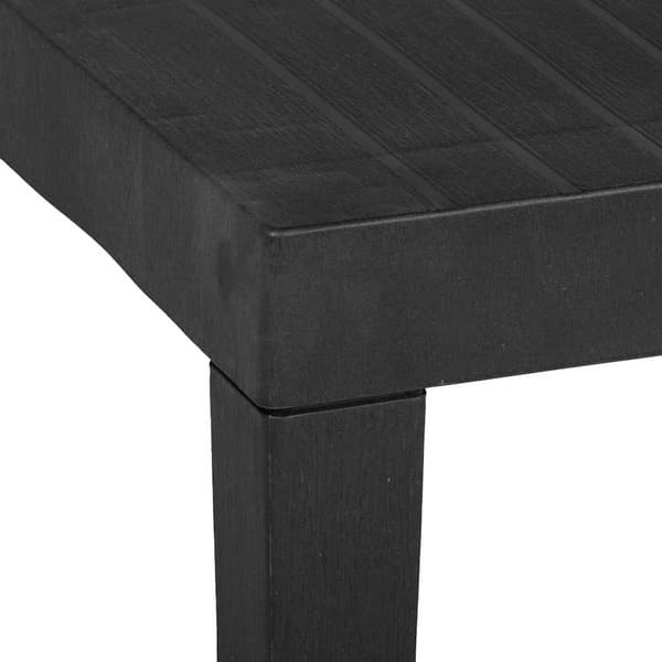 Trädgårdsbord grå 79x65x72 cm plast