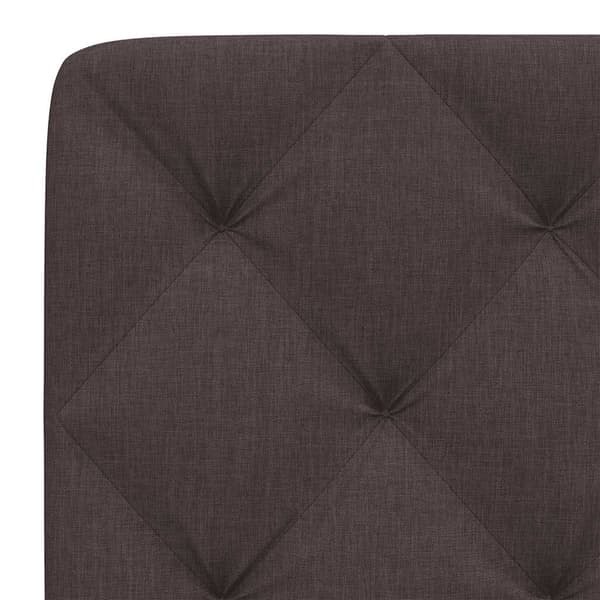 Headboard Cushion Dark Brown 80 cm Fabric