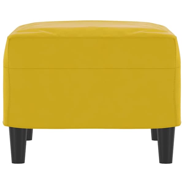 Fotpall gul 60x50x41 cm sammet