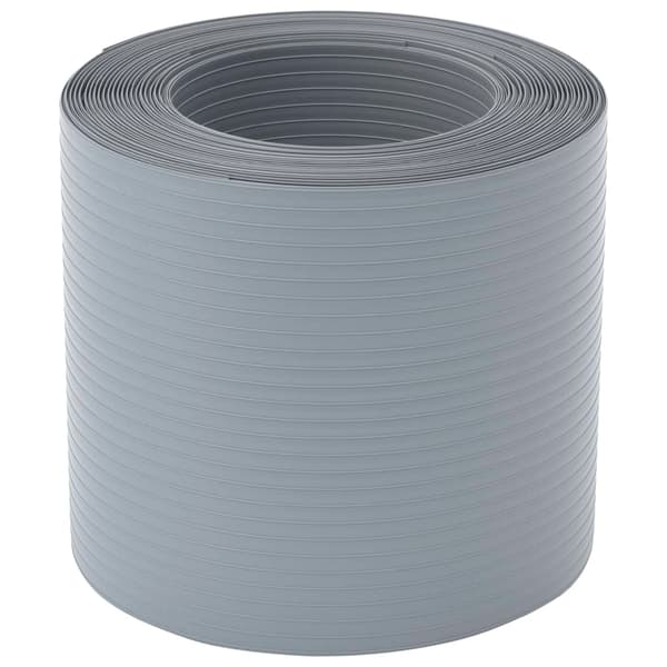 Insynsskydd för trädgården 10 st PVC 252,5x19 cm grå