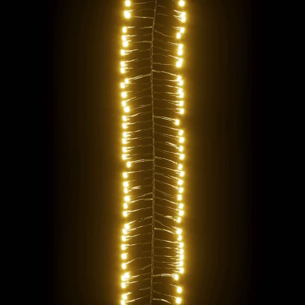 Ljusslinga med 2000 LED cluster varmvit PVC
