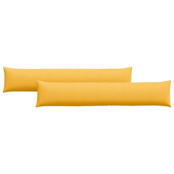 Sofakuddar 2 pcs Ljusgul 200 x 40 cm Kordread tyg
