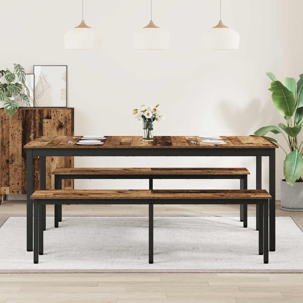 Matbord 180 x 90 x 75 cm Konstruerat trä Rektangulär