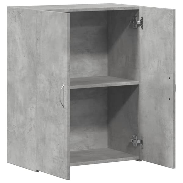 Dokumentskåp betonggrå 60x32x77,5 cm konstruerat trä