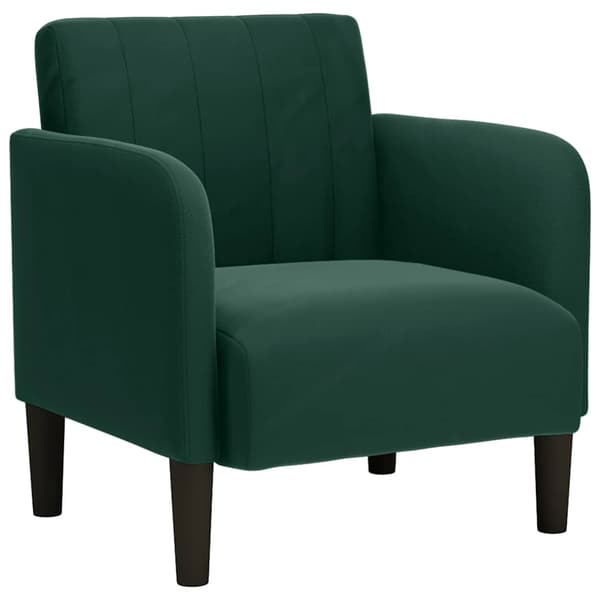 Soffstol med armstöd mörkgrön 54 cm sammet