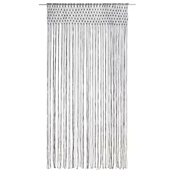 Gardin makramé antracit 140x240 cm bomull