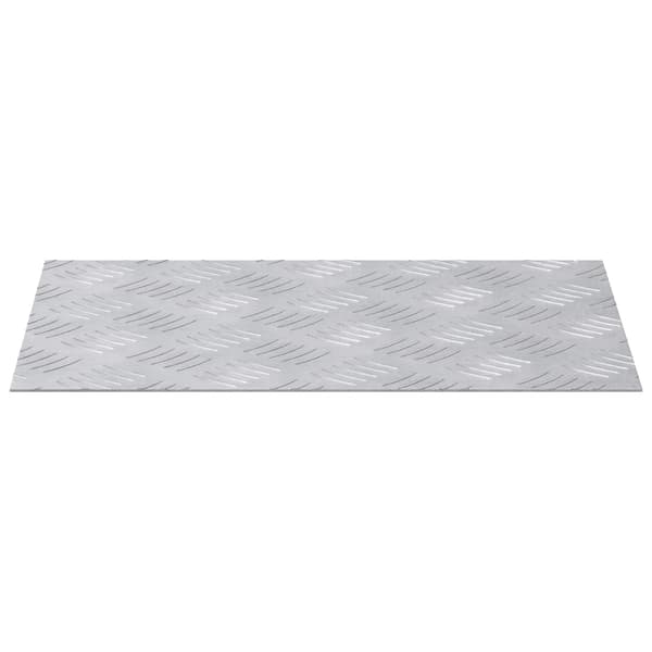 Trappsteg Rektangulär 4 pcs Silver 40 x 30 cm Aluminium