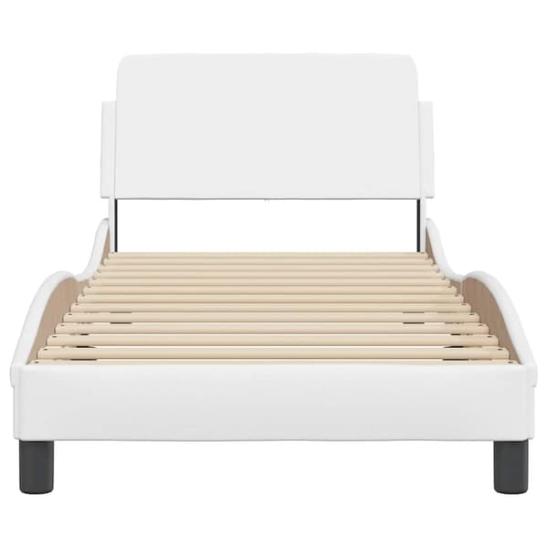 Bed Frame "Dover" White 80x200 cm Faux Leather
