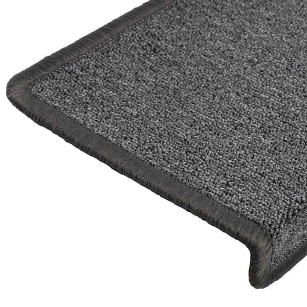 Trappmattor 30 st 65x21x4 cm mörkgrå rektangulär kant