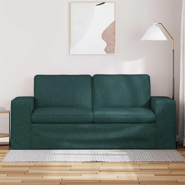 Soffa Mörkgrön 182 x 80 x 82 cm tyg