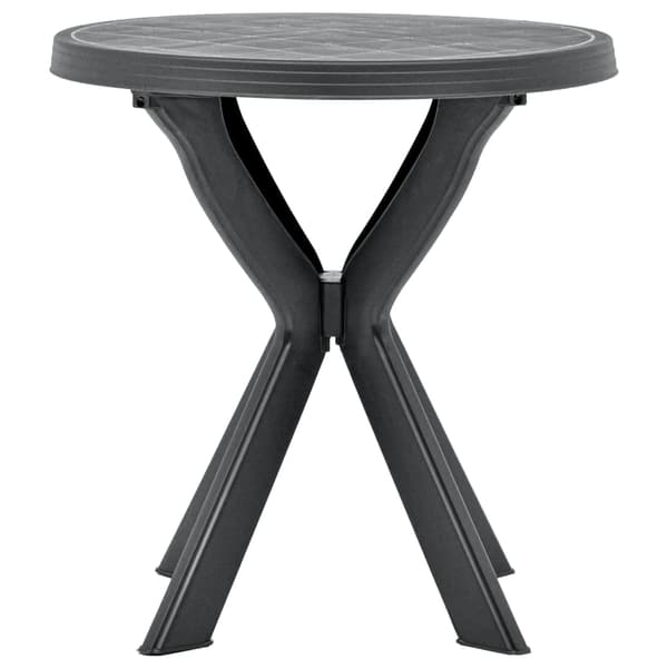Cafébord antracit Ø70 cm plast