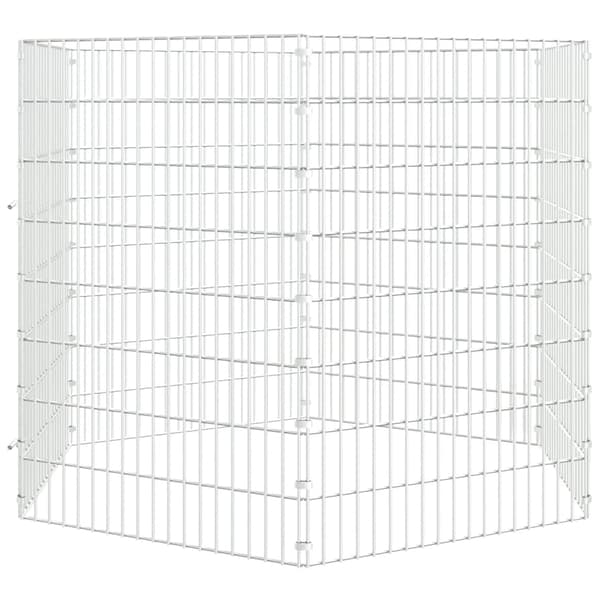 Husdjursbur 6-panel 54x80 cm galvaniserat järn