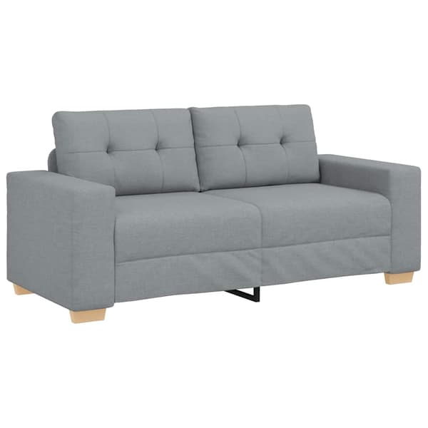Loveseat soffa ljusgrå 180x77x82 cm tyg