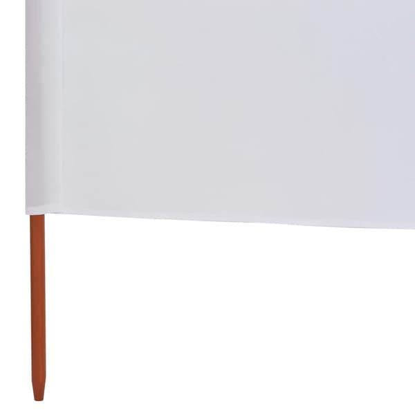 Vindskydd 6 paneler tyg 800x120 cm sandvit