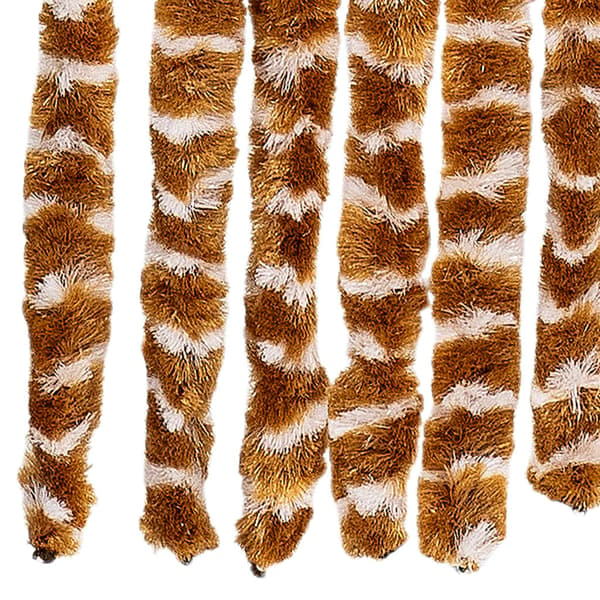 Insektsdraperi ockra och vit 100x220 cm chenille