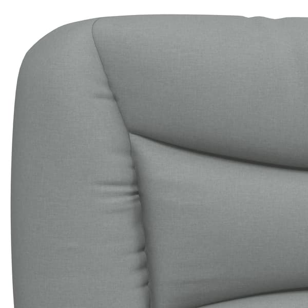Headboard Cushion "Hvar" Light Grey 160 cm Fabric