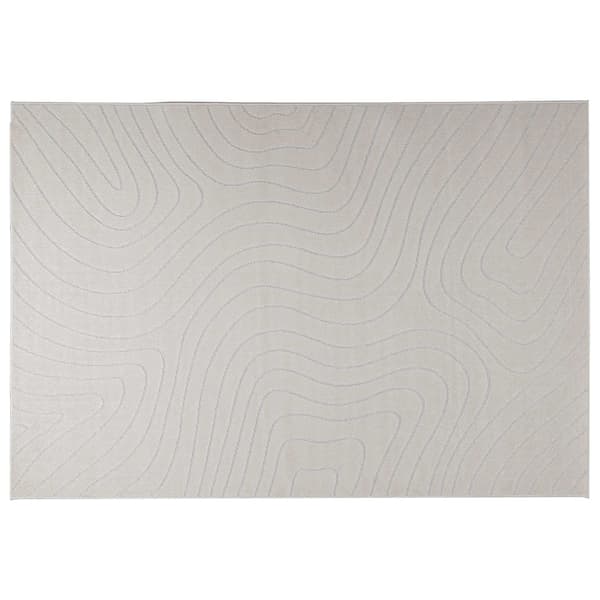 Områdesmattor Rektangulär PALMERAS Kräm 230 x 160 cm Polyester