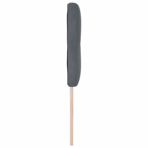Huvudgavel Mörkgrå 144 cm Sammet