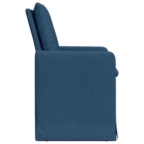 Matstolar 2 pcs Blå 57 x 67 x 98 cm tyg