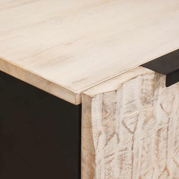 Sideboard 2 pcs Vit Tvätt Finish 60 x 33 x 75 cm