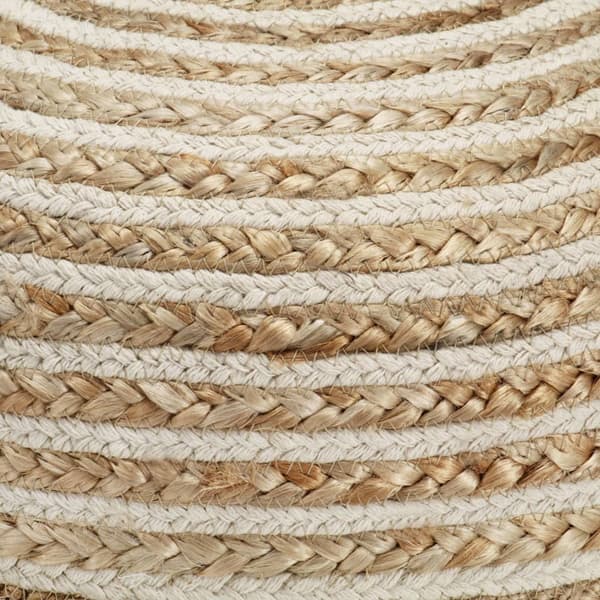 Handgjord sittpuff 40x45 cm jute