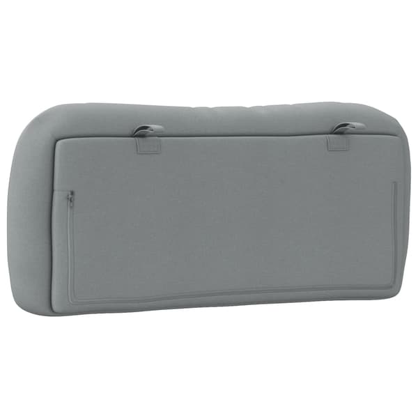 Headboard Cushion "Hvar" Light Grey 80 cm Fabric