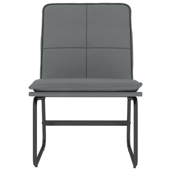 Loungestol grå 54x75x76 cm konstläder