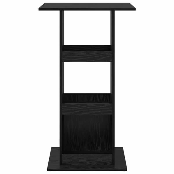 Barbord 60 x 60 x 100 cm Konstruerat trä Svart Ek Rektangulär