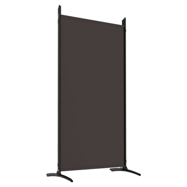 Rumsavdelare 6 paneler brun 520x180 cm tyg