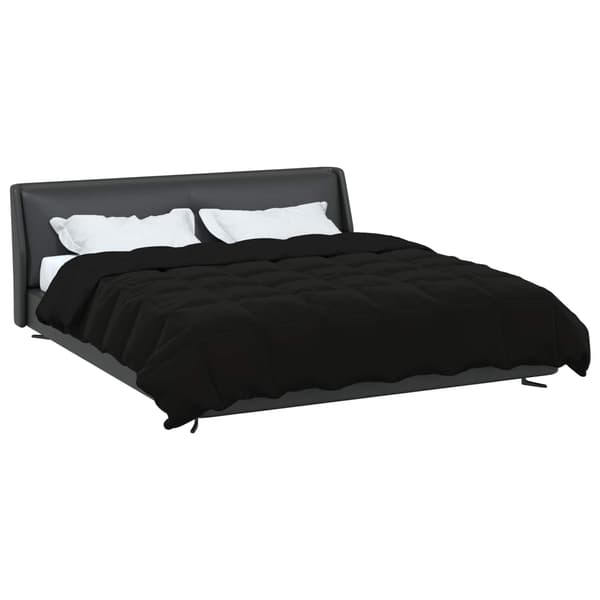 Sommar Duvet Quiltad Svart 200 x 220 cm Mikrofiber
