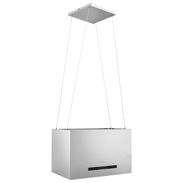 Hängande köksfläkt touchsensor LCD 55 cm rostfritt stål