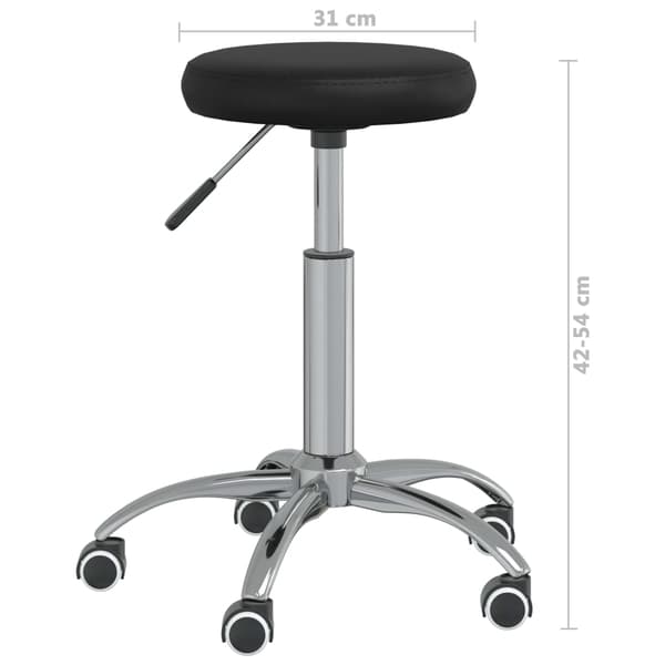 Matstol konstläder svart