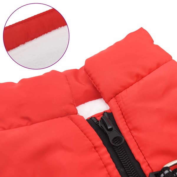 Hund Kappa Röd L28 Fleece och Polyester