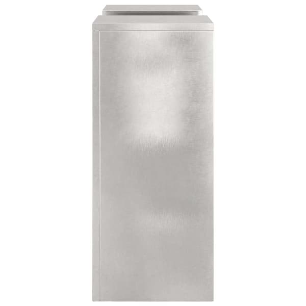Växtställ 2 pcs Silver 24 x 24 x 55 cm Rostfritt stål