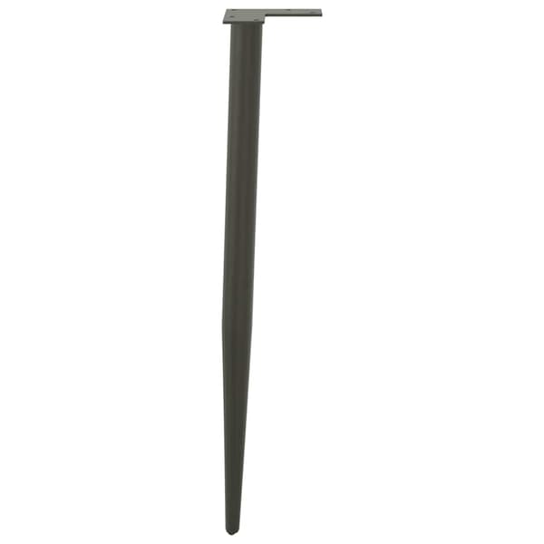 Konsolbordsben konisk form 4 st antracit 72-73 cm stål