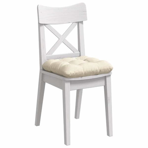 Sittkuddar 4 pcs Kräm 45 x 45 cm Kordread tyg