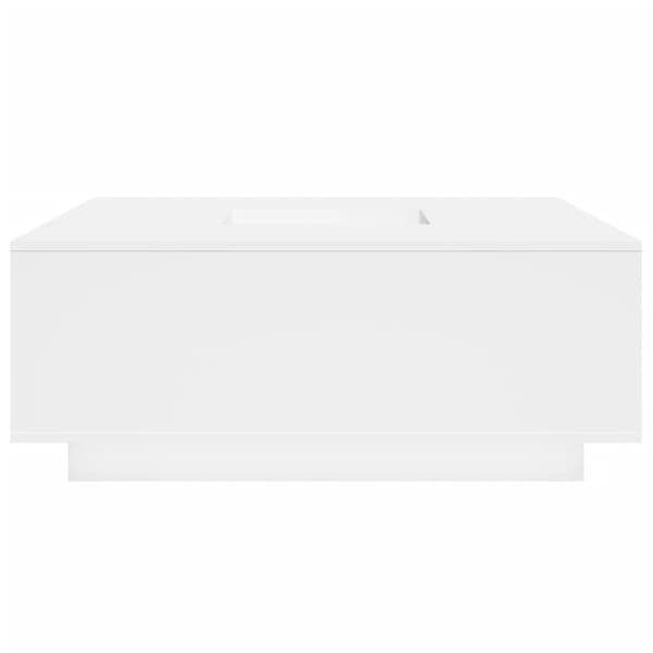 Soffbord vit 100x100x40 cm konstruerat trä