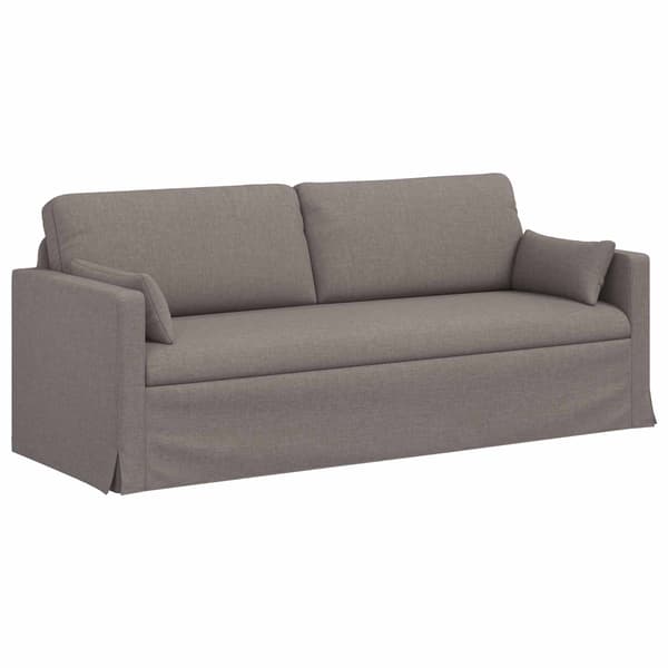 Soffa Taupe 198 x 78 x 80 cm tyg