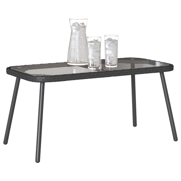 Kaffeebord Svart 90 x 45 x 43 cm konstrotting