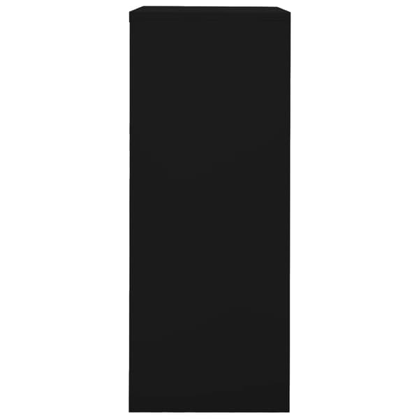 Dokumentskåp svart 90x40x102 cm stål