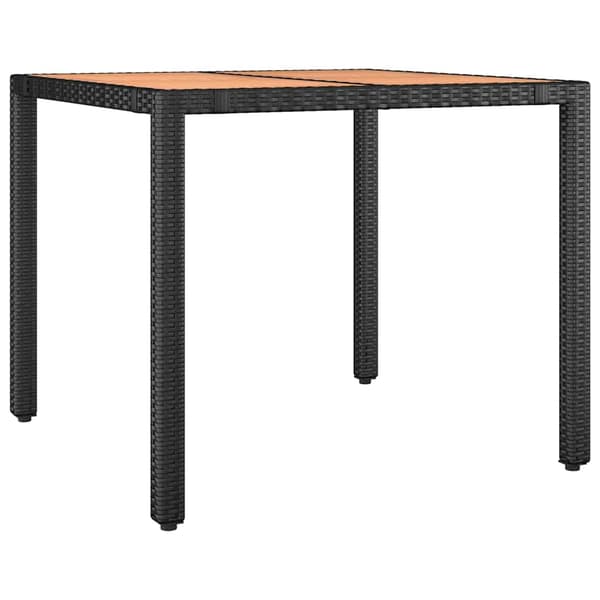 Caféset med dynor 3 delar konstrotting svart