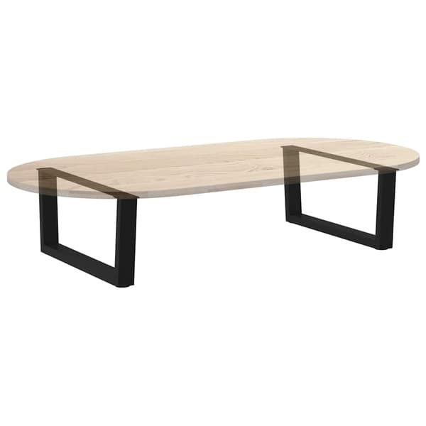 Soffbordsben V-formade 2 st svarta 70x(30-31,3) cm stål