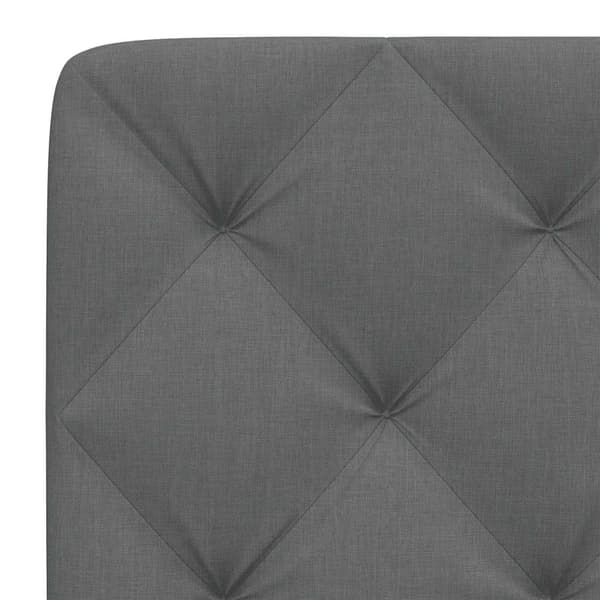 Headboard Cushion Dark Grey 80 cm Fabric