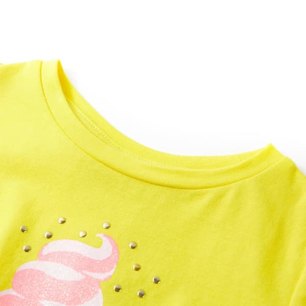 T-shirt för barn gul 116