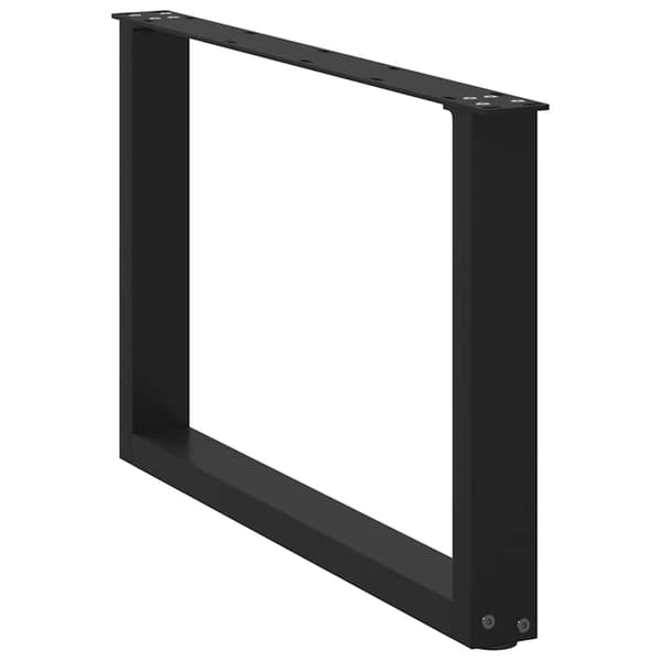 Soffbordsben U-formade 2 st svarta 70x(42-43) cm stål