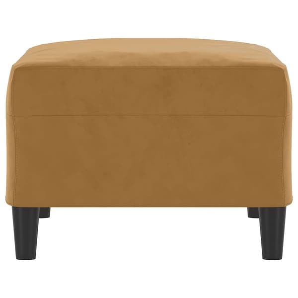 Fotpall brun 70x55x41 cm sammet