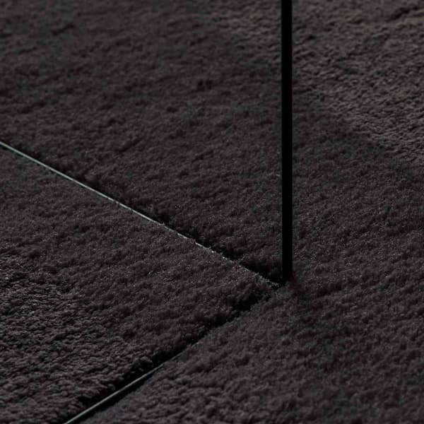 Matta HUARTE Svart 140 x 200 cm Polyester