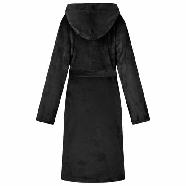 Badräkt Hoodie Svart L Flanell