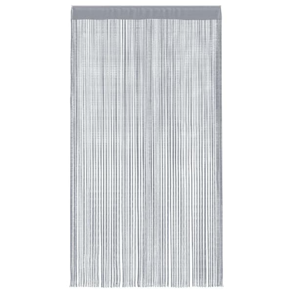 Stränggardiner 2 st ljusgrå 100x250 cm